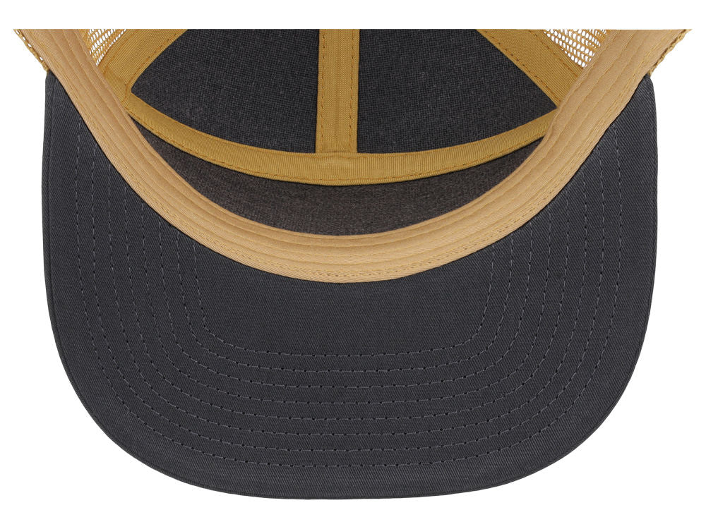 168 7 Panel Trucker - Charcoal/Gold