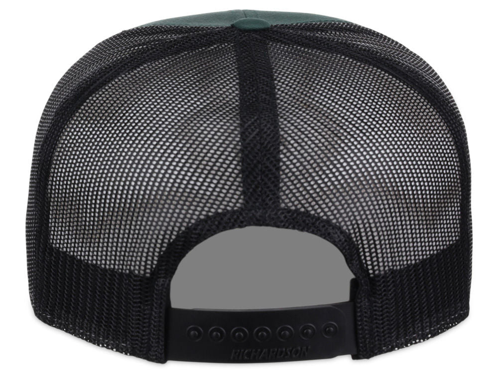 168 7 Panel Trucker - Dark Green/Black