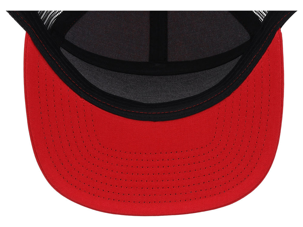 168 7 Panel Trucker - Red/Black