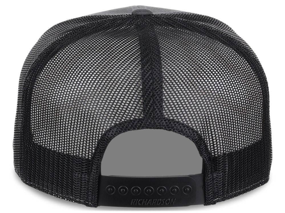 168 7 Panel Trucker - Charcoal/Black