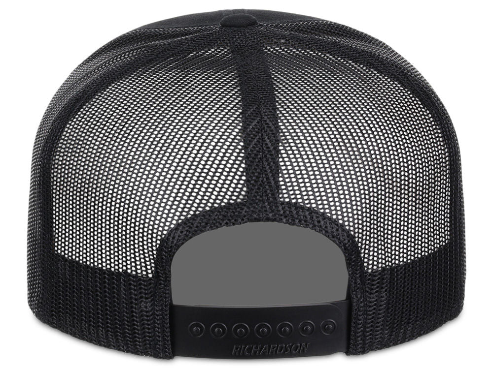 168 7 Panel Trucker - Black