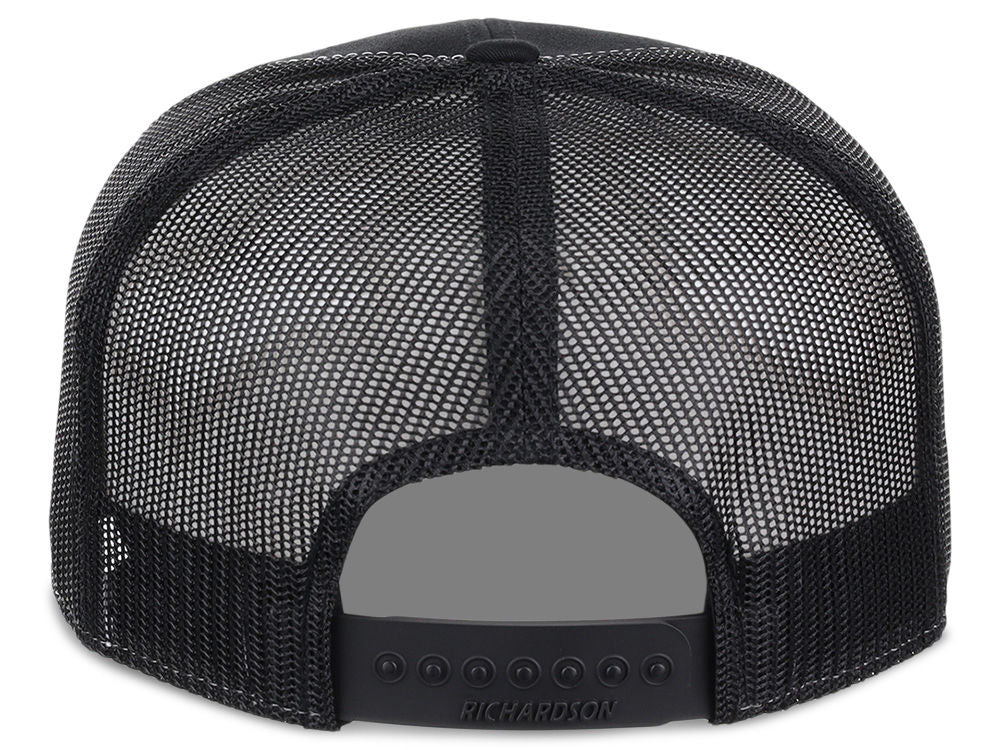 168 7 Panel Trucker - Heather Grey/Black