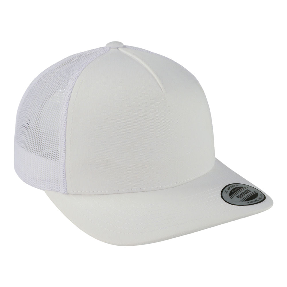5-Panel Retro Trucker - White