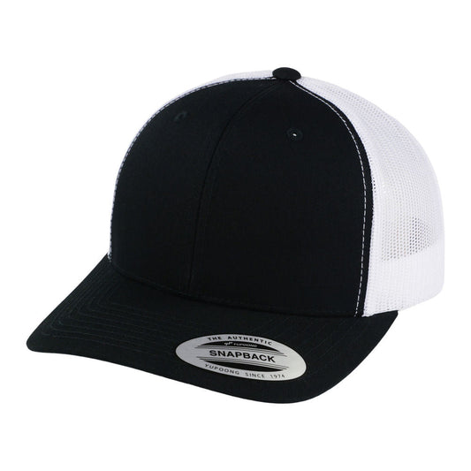 Retro 2-Tone Trucker - Black/White