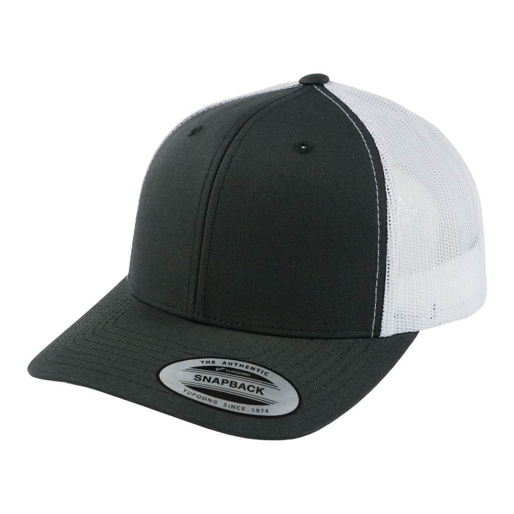 Retro 2-Tone Trucker - Charcoal/White
