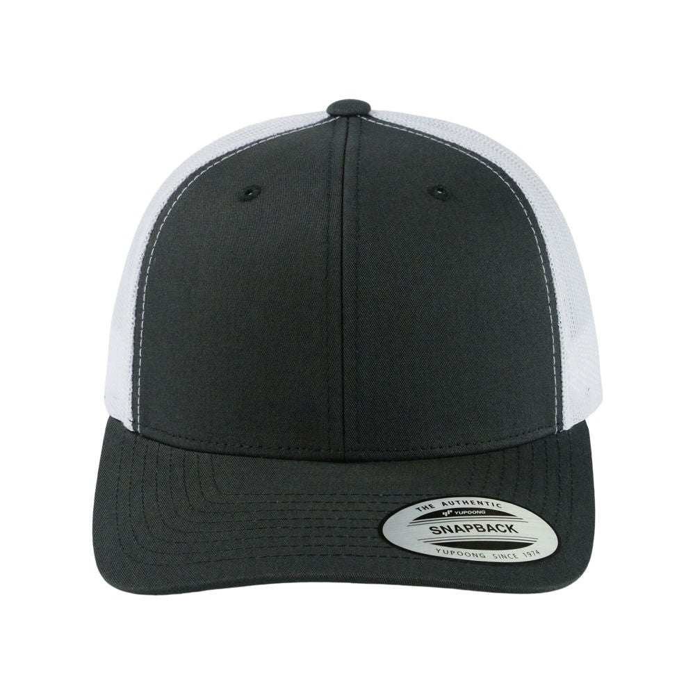 Retro 2-Tone Trucker - Charcoal/White
