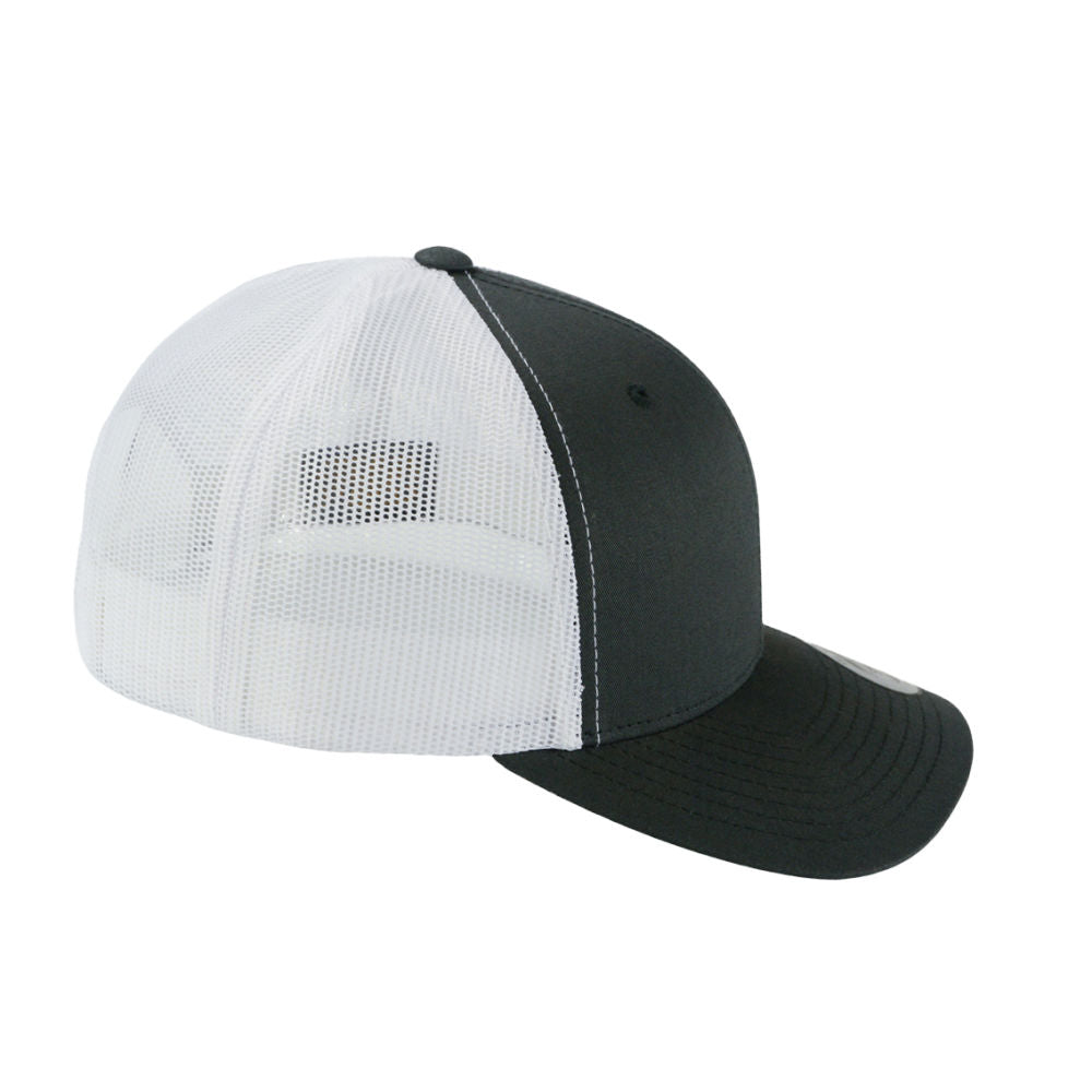 Retro 2-Tone Trucker - Charcoal/White