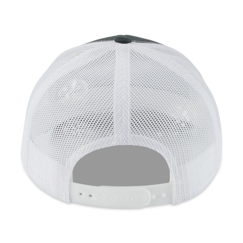 Retro 2-Tone Trucker - Charcoal/White