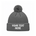 August Caps 8458 Pom Pom Beanie - Light Gray