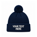 August Caps 8458 Pom Pom Beanie - Navy