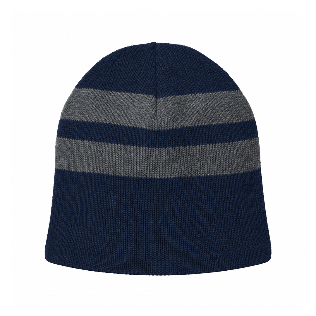 Custom fleece-lined beanie (Port and Company C922) embroidered with a logo