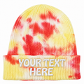 Decky 8031 Camo Knit Beanie - Tie Dye Coral