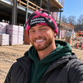 Decky 8031 Camo Knit Beanie - Tie Dye Black Hot Pink