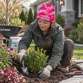 Decky 8031 Camo Knit Beanie - Tie Dye Hot Pink