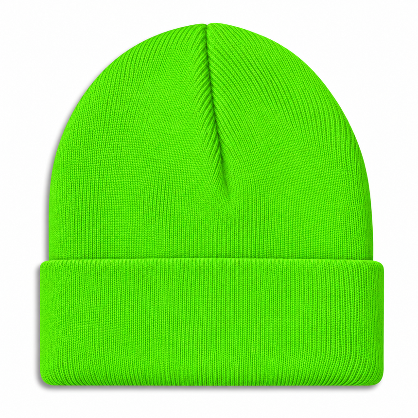 Port & Company CP90 Cuffed Knit Beanie - Lime Green