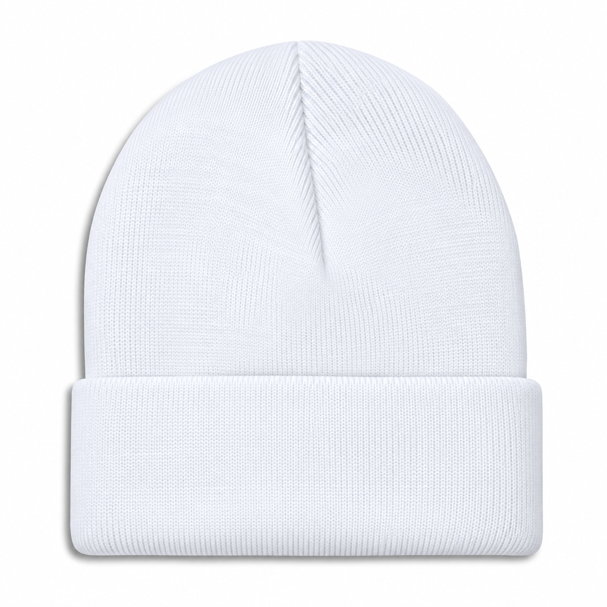 Port & Company CP90 Cuffed Knit Beanie - White