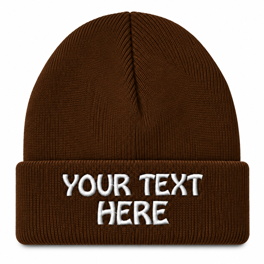 Port & Company CP90 Cuffed Knit Beanie - Brown