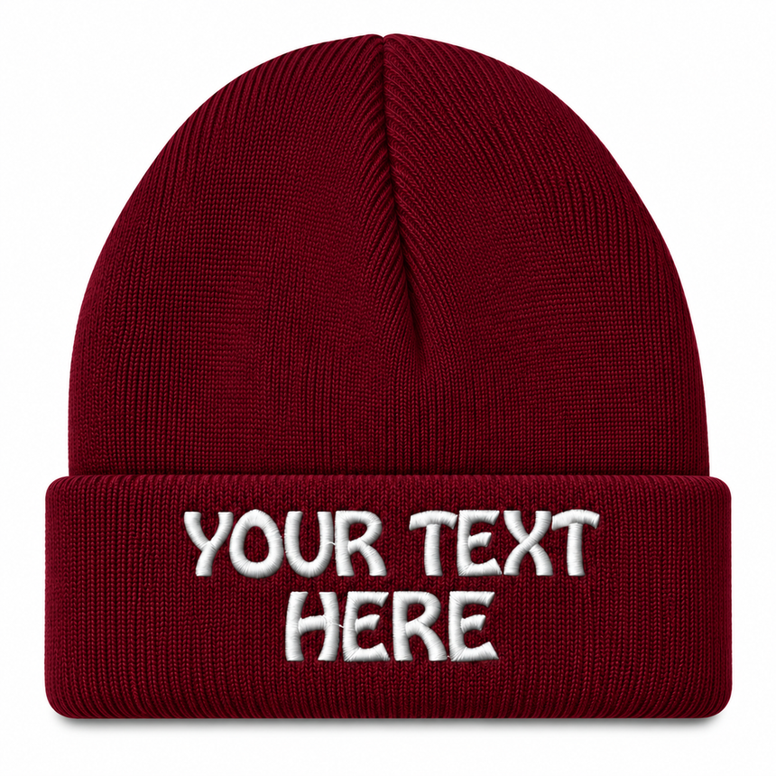 Port & Company CP90 Cuffed Knit Beanie - Burgundy