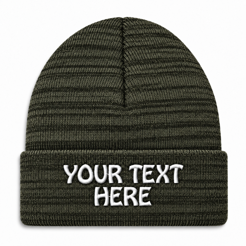 Port & Company CP90 Cuffed Knit Beanie - Heather Olive Green