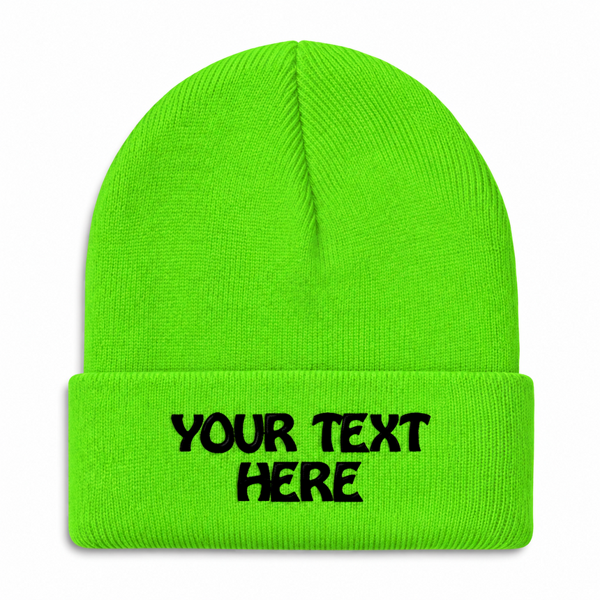 Port & Company CP90 Cuffed Knit Beanie - Lime Green
