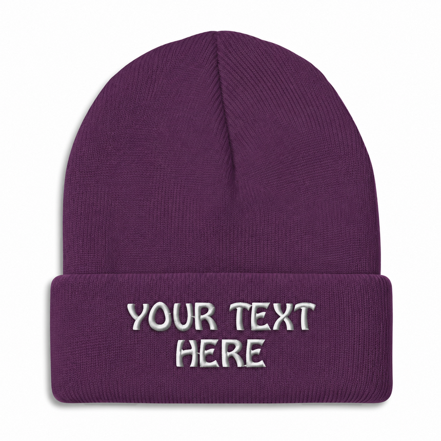 Port & Company CP90 Cuffed Knit Beanie - Pure Purple