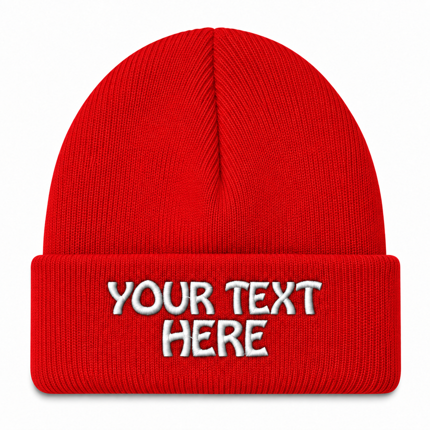 Port & Company CP90 Cuffed Knit Beanie - Red