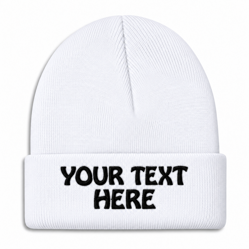 Port & Company CP90 Cuffed Knit Beanie - White