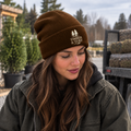 Port & Company CP90 Cuffed Knit Beanie - Brown