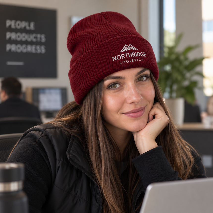 Port & Company CP90 Cuffed Knit Beanie - Burgundy