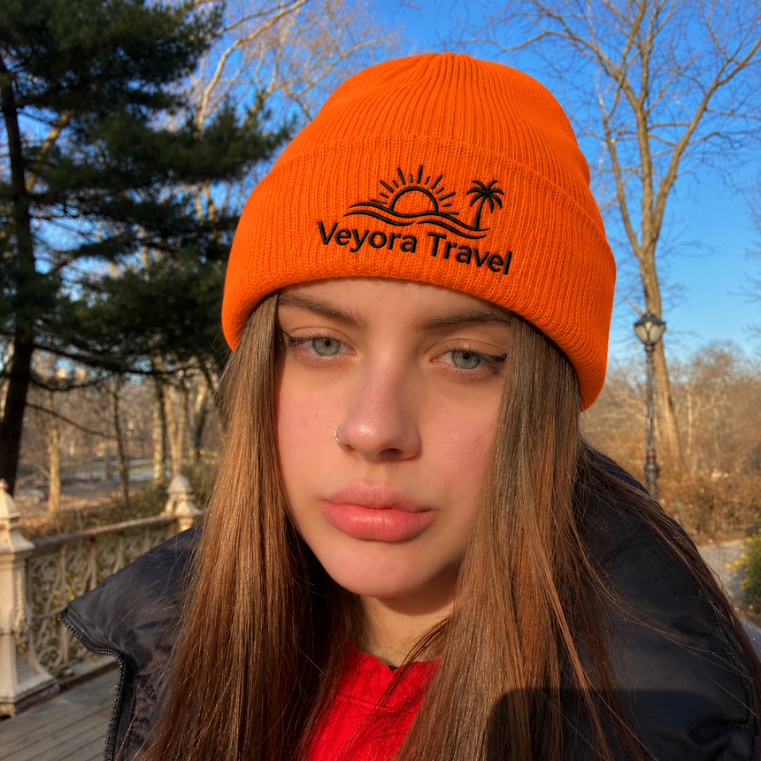Port & Company CP90 Cuffed Knit Beanie - Orange