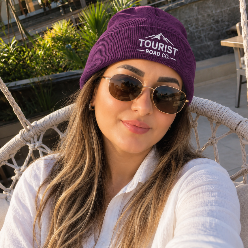 Port & Company CP90 Cuffed Knit Beanie - Pure Purple