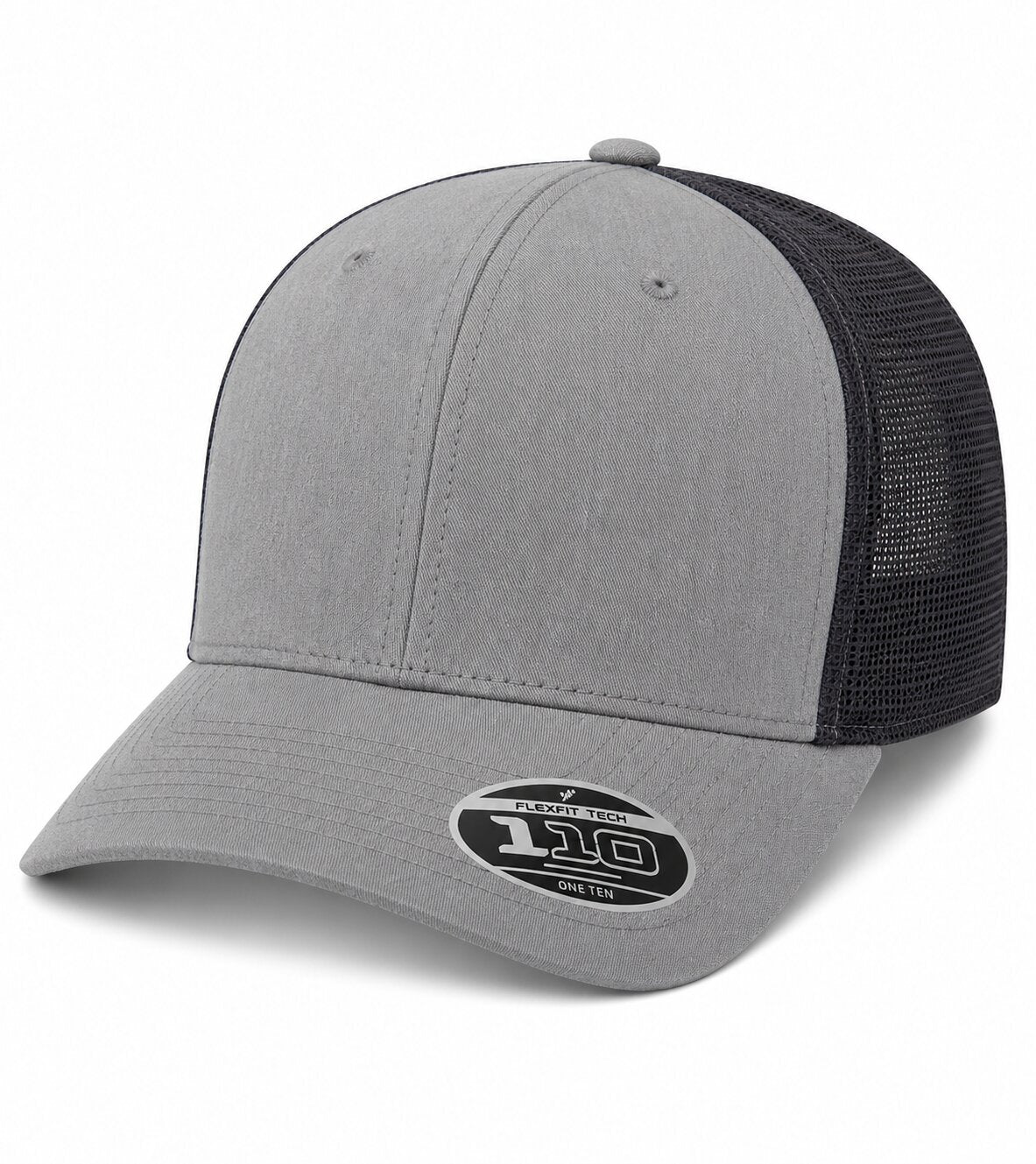 110® Mesh-Back Cap - 110M - Heather Grey/Black