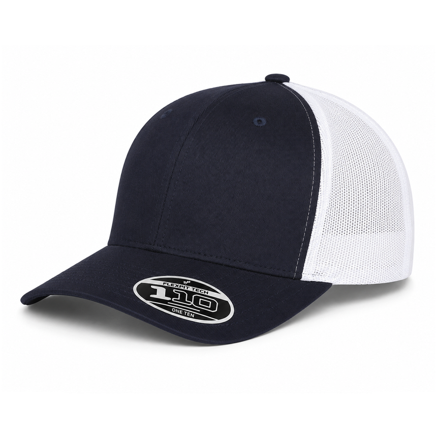 Flexfit 110M 110® Mesh-Back Cap - Navy/White