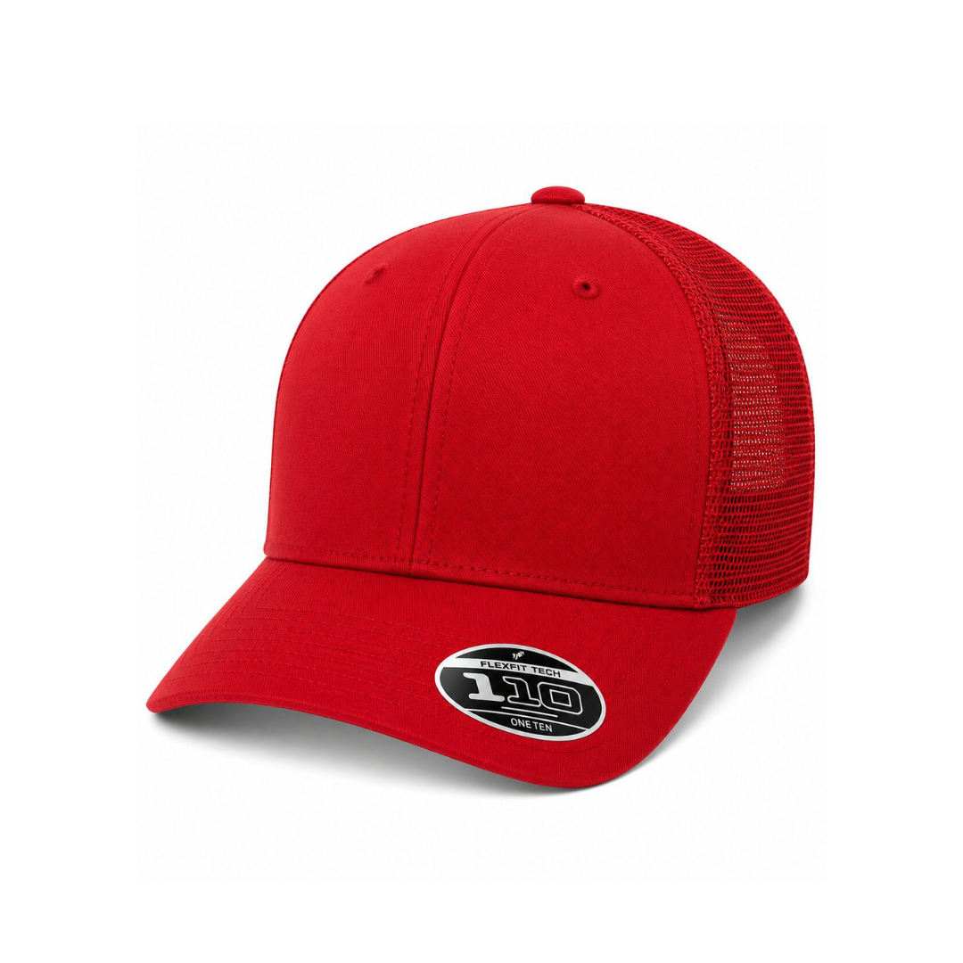 Flexfit 110M 110® Mesh-Back Cap - Red