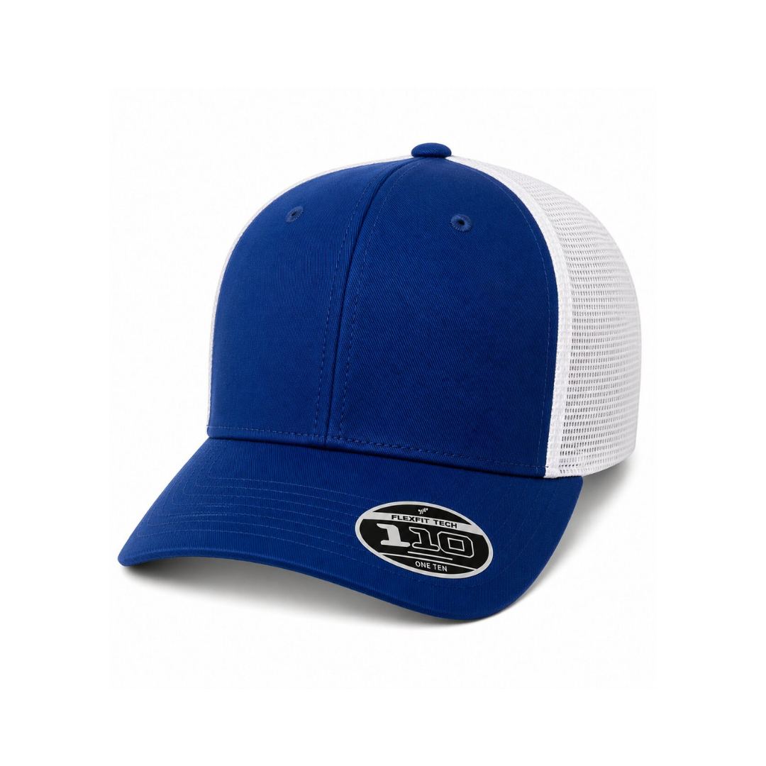 Flexfit 110M 110® Mesh-Back Cap - Royal/White