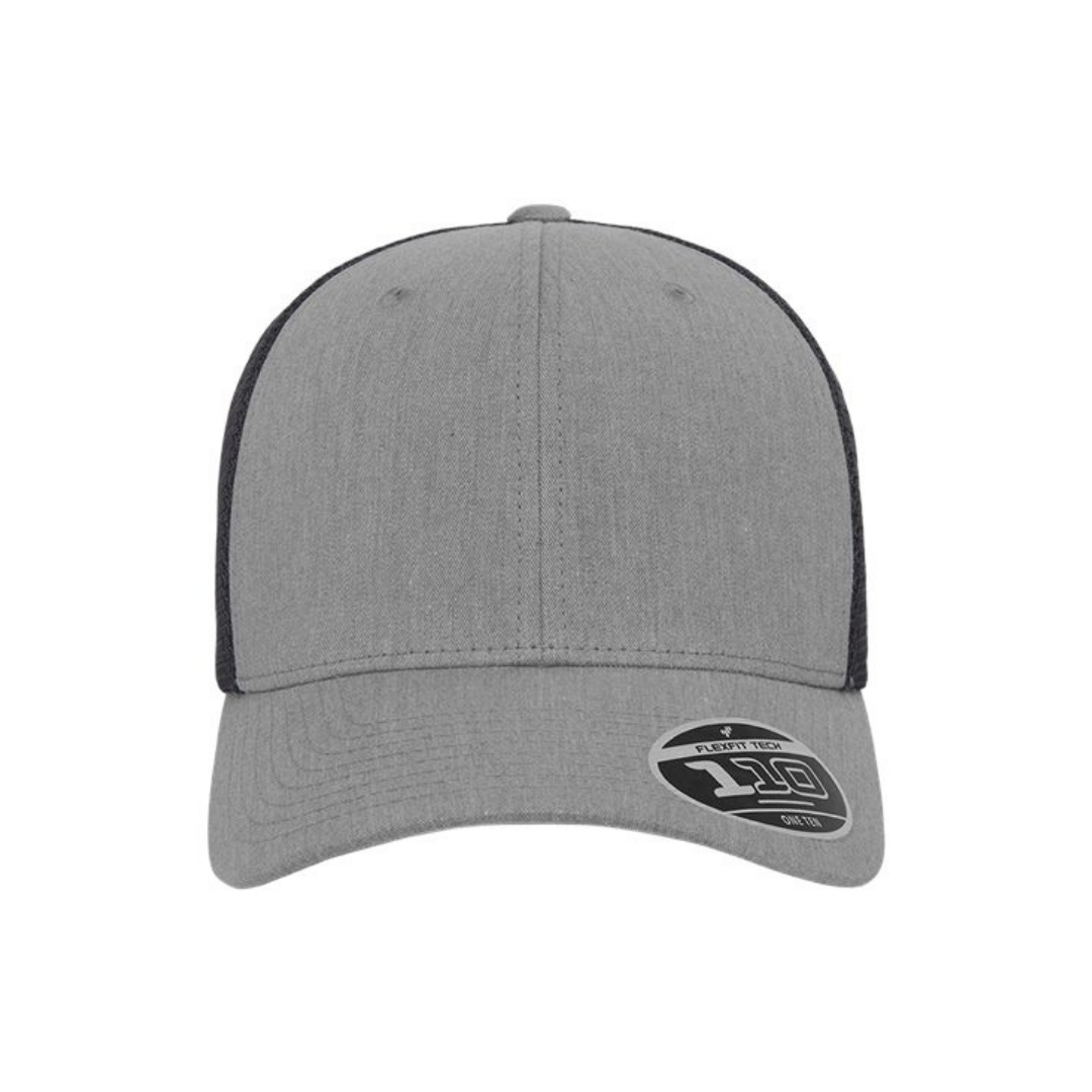 Flexfit 110M 110® Mesh-Back Cap - Heather Grey/Black