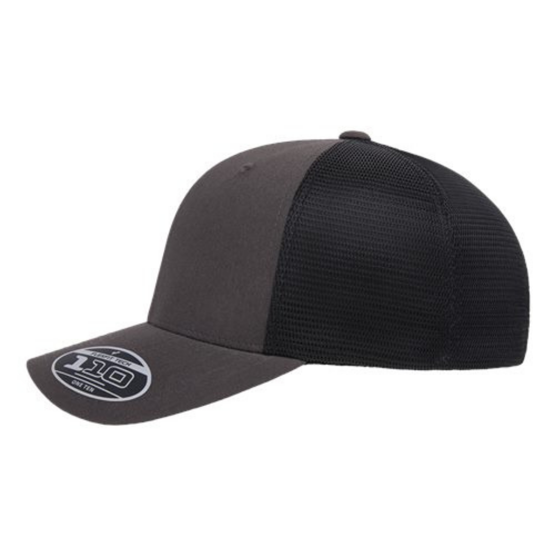 Flexfit 110M 110® Mesh-Back Cap - Charocal Black
