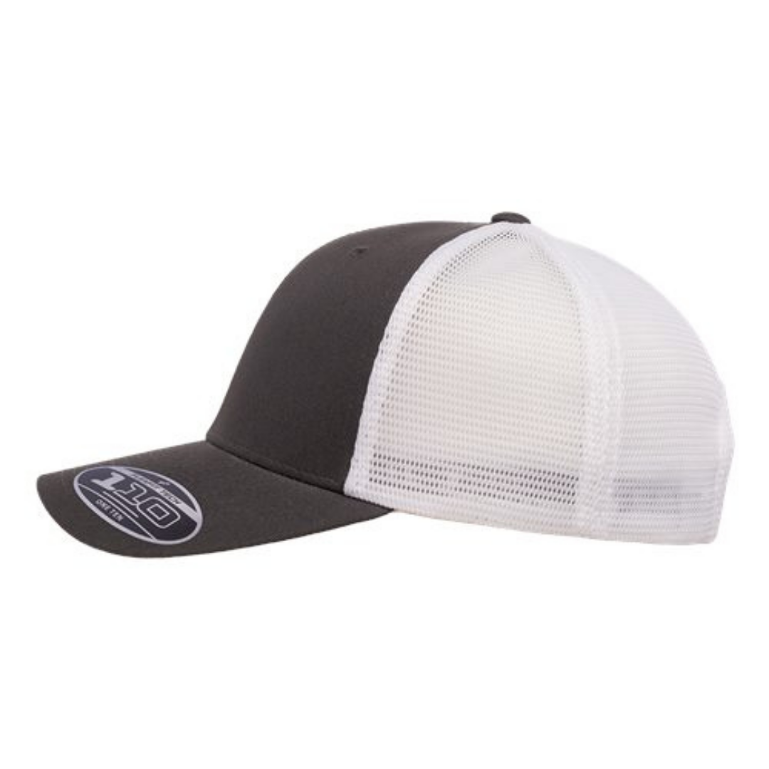 Flexfit 110M 110® Mesh-Back Cap - Charcoal/White