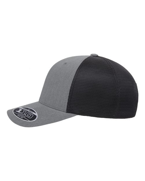 110® Mesh-Back Cap - 110M - Heather Grey/Black