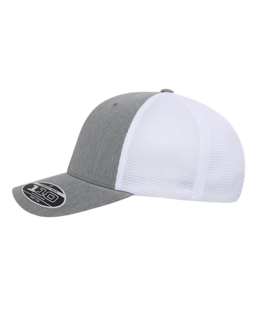 110® Mesh-Back Cap - 110M - Heather Grey/White