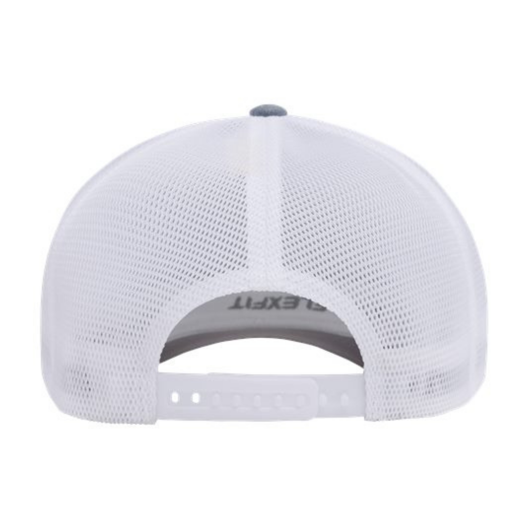 Flexfit 110M 110® Mesh-Back Cap - Heather Grey/White