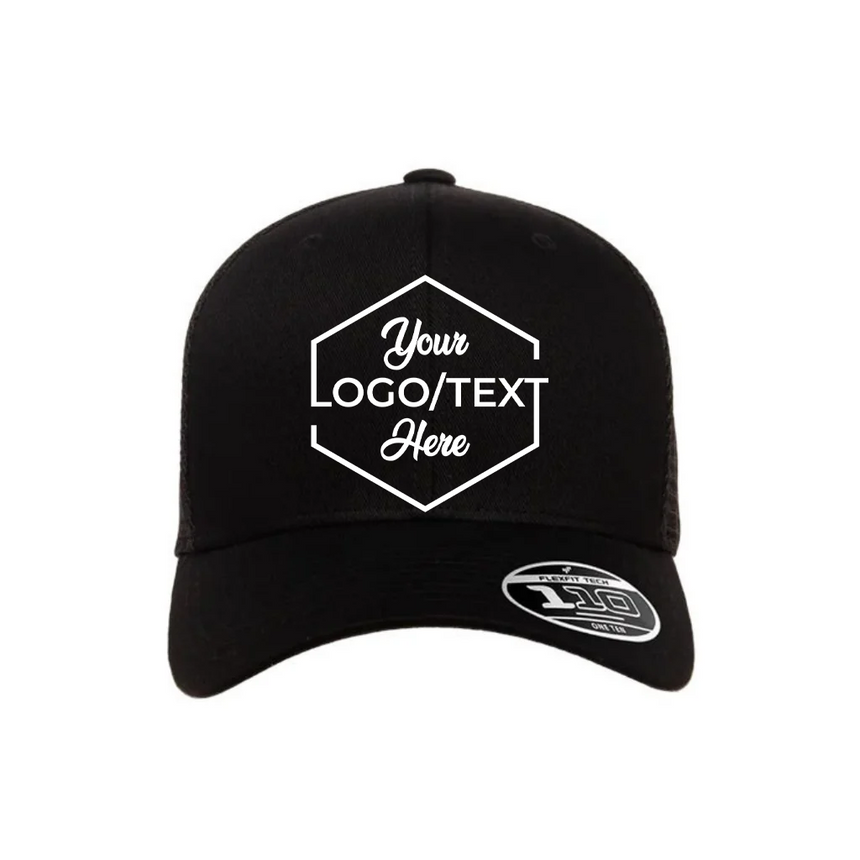 Flexfit 110M 110® Mesh-Back Cap - Black
