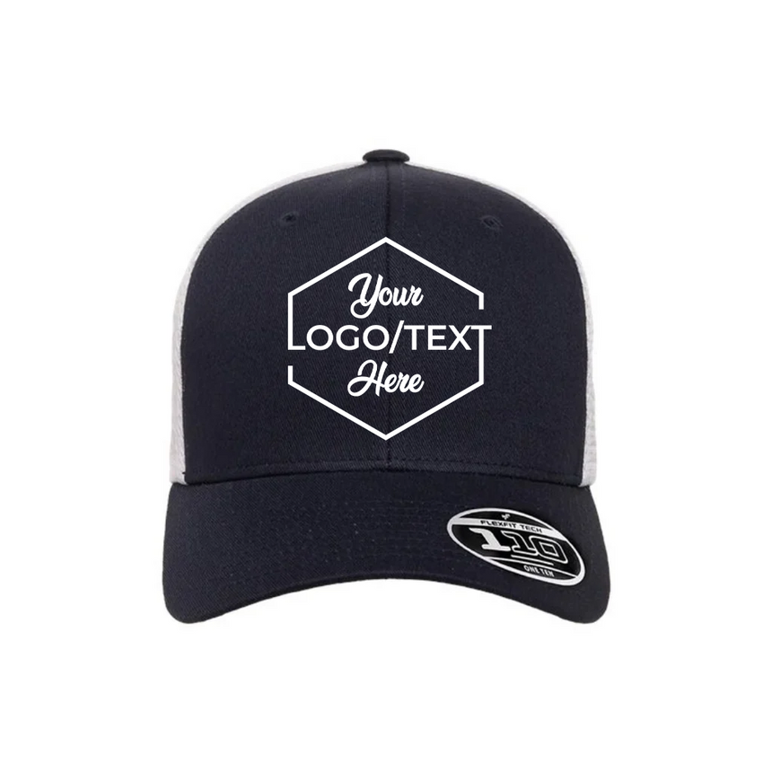 Flexfit 110M 110® Mesh-Back Cap - Navy/White