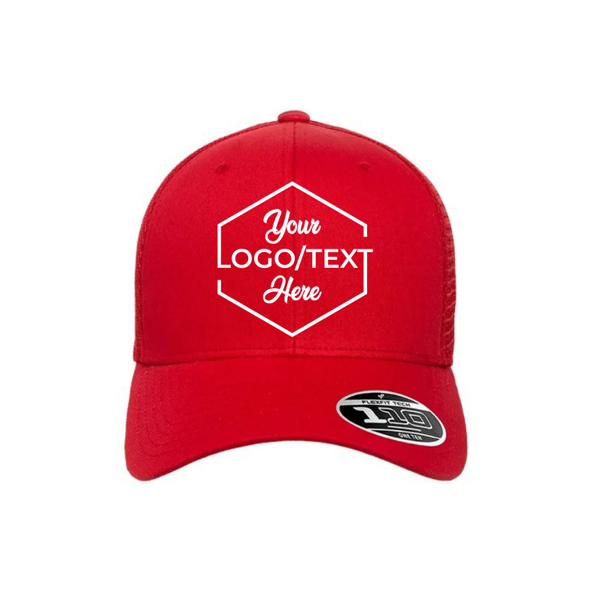 Flexfit 110M 110® Mesh-Back Cap - Red