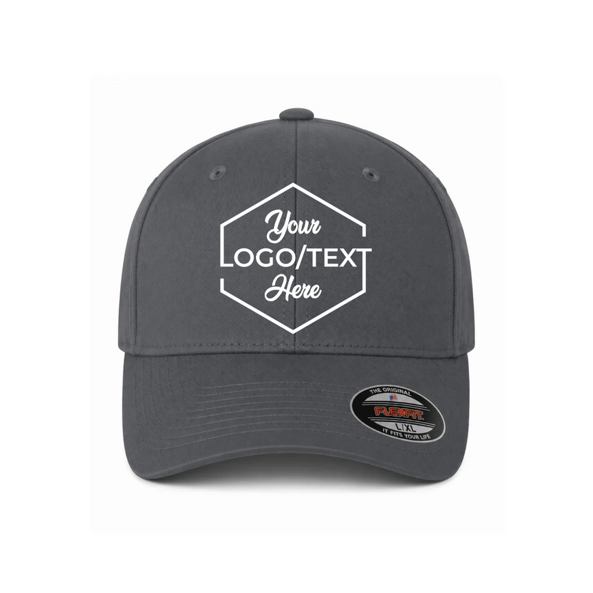 Flexfit 6277 Cotton Blend Cap - Heather Gray