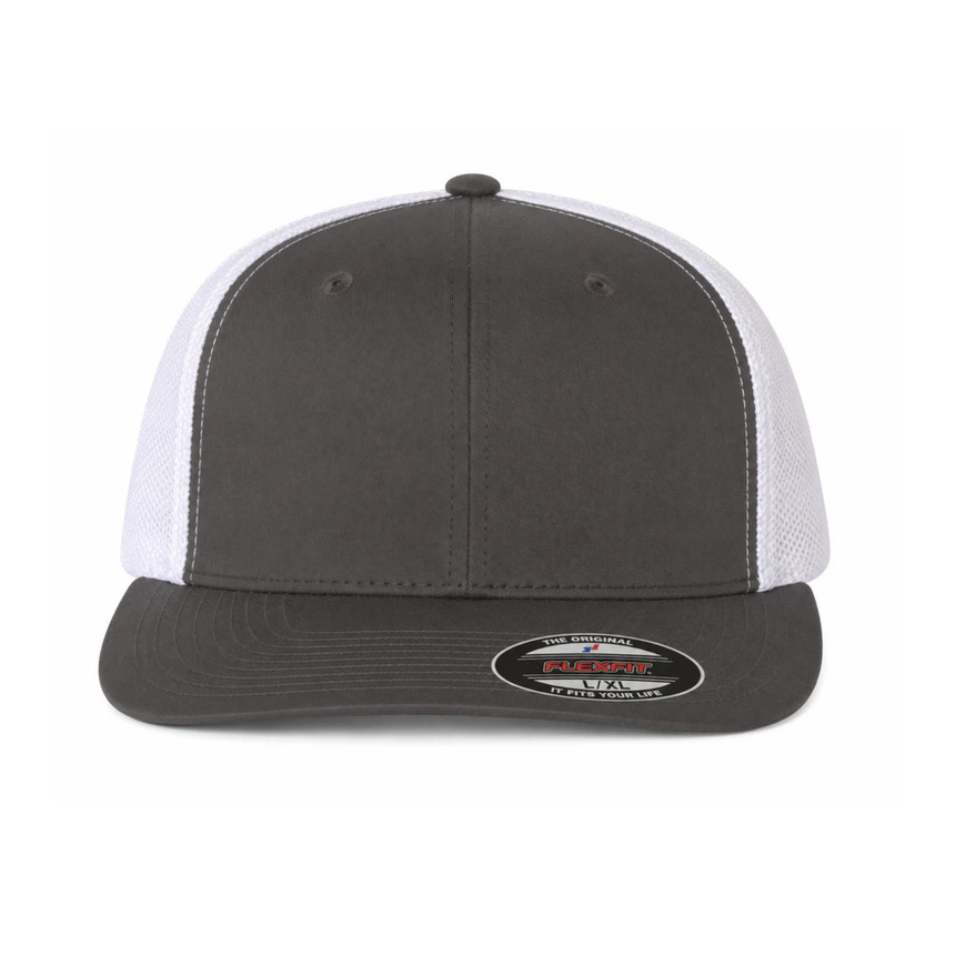 Flexfit 6511 Trucker Cap - Charcoal/White