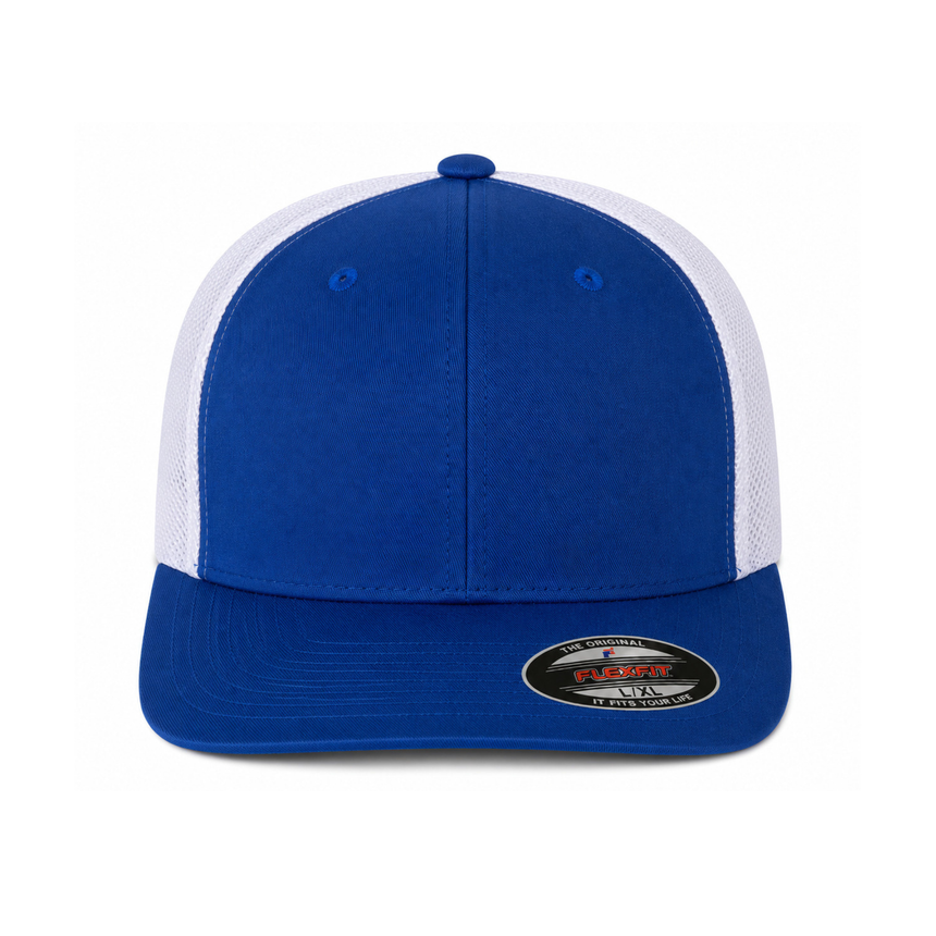 Flexfit 6511 Trucker Cap - Royal/White