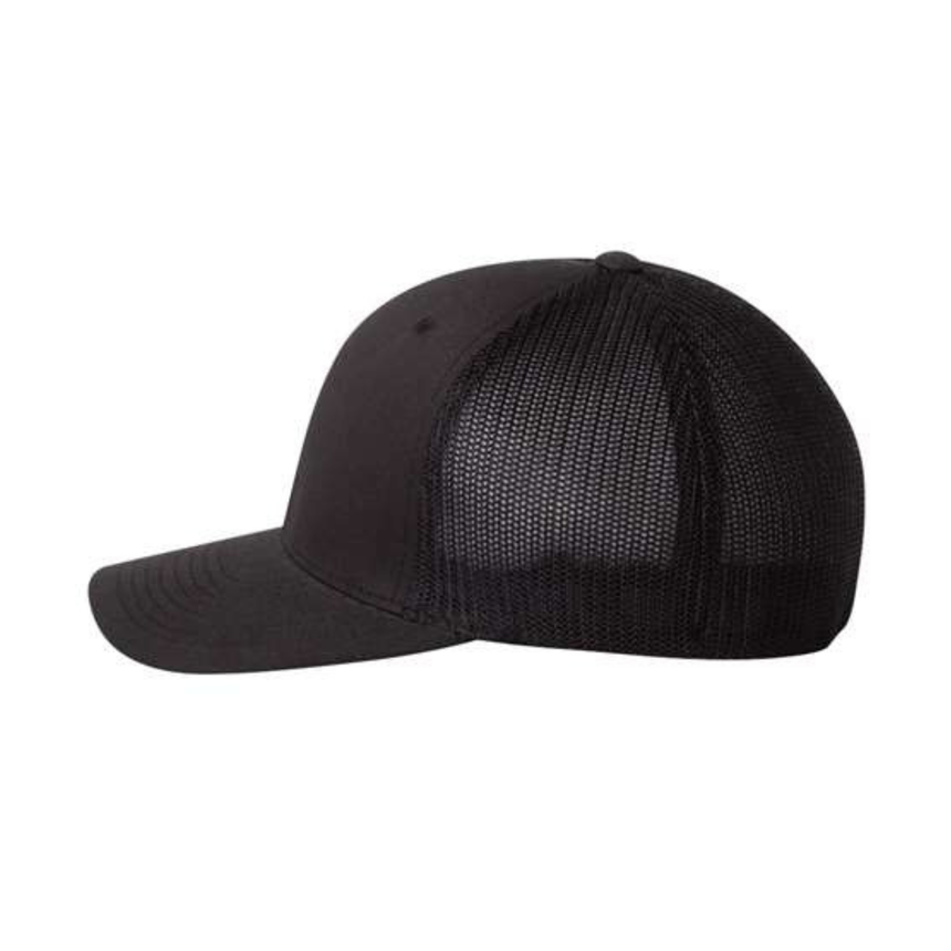 Flexfit 6511 Trucker Cap - Black