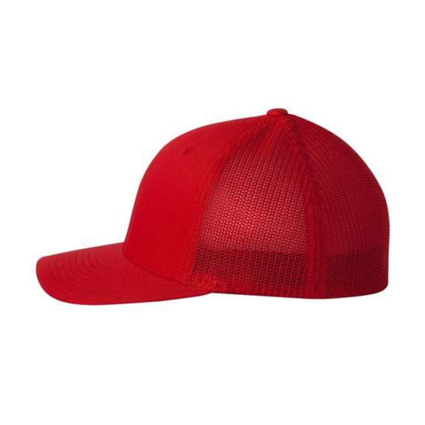 Flexfit 6511 Trucker Cap - Red