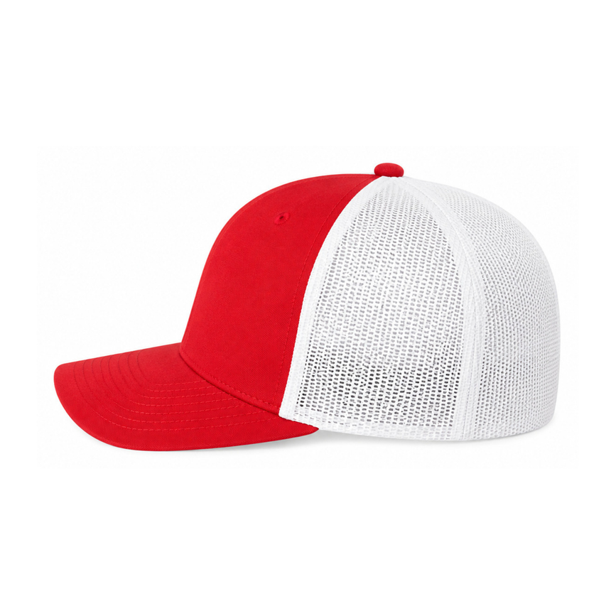 Flexfit 6511 Trucker Cap - Red/White